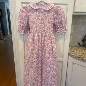 Vintage 1980s Laura Ashley Girls Cotton Floral Dress